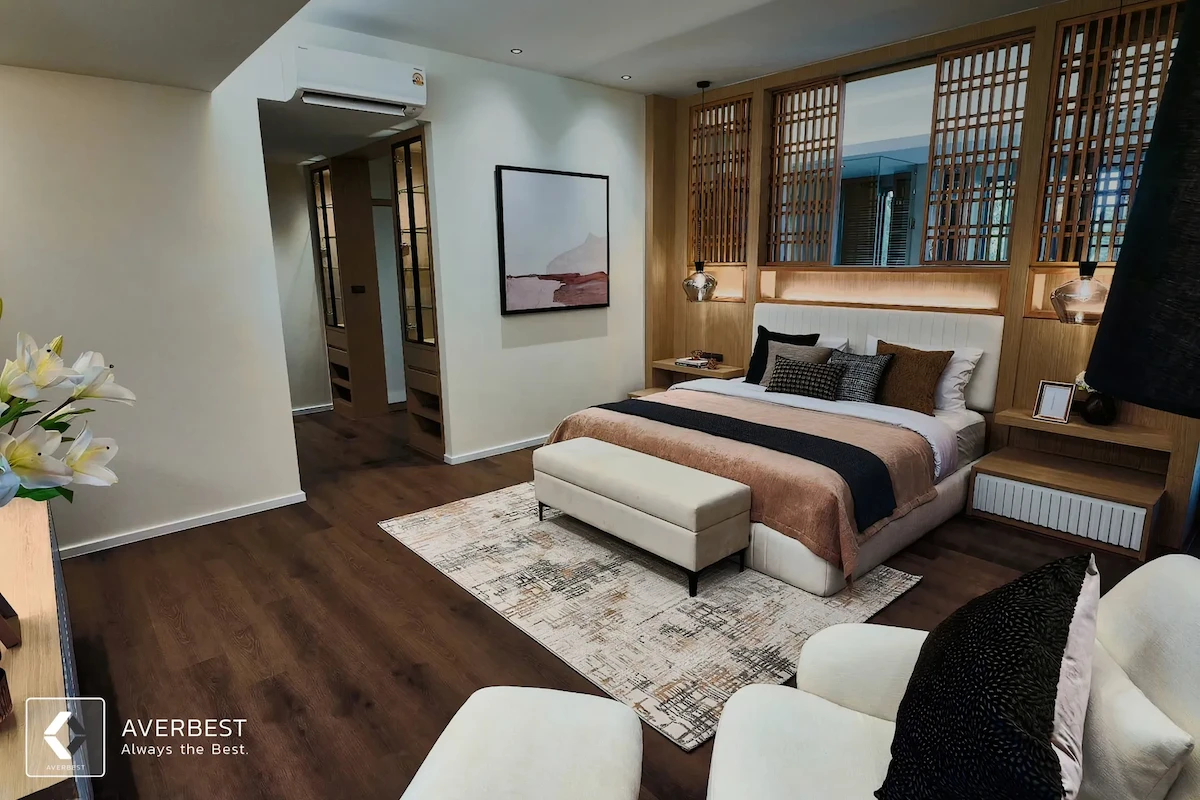 Averbest พื้น SPC ลายไม้คัดเกรด สำหรับโรงแรมหรู