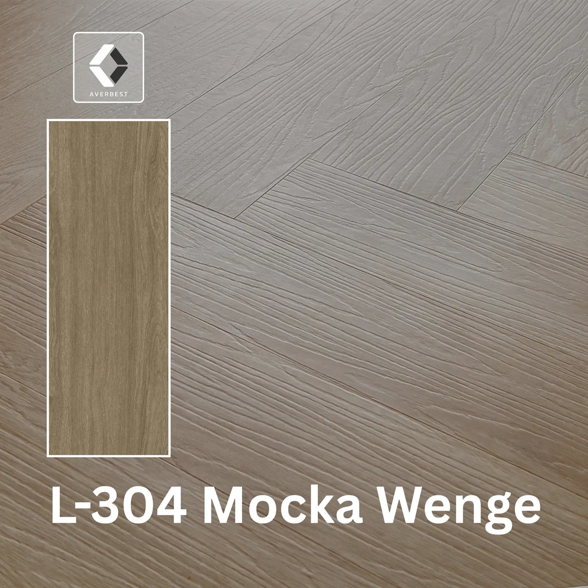 พื้น SPC ลายก้างปลา L304-Mocka Wenge