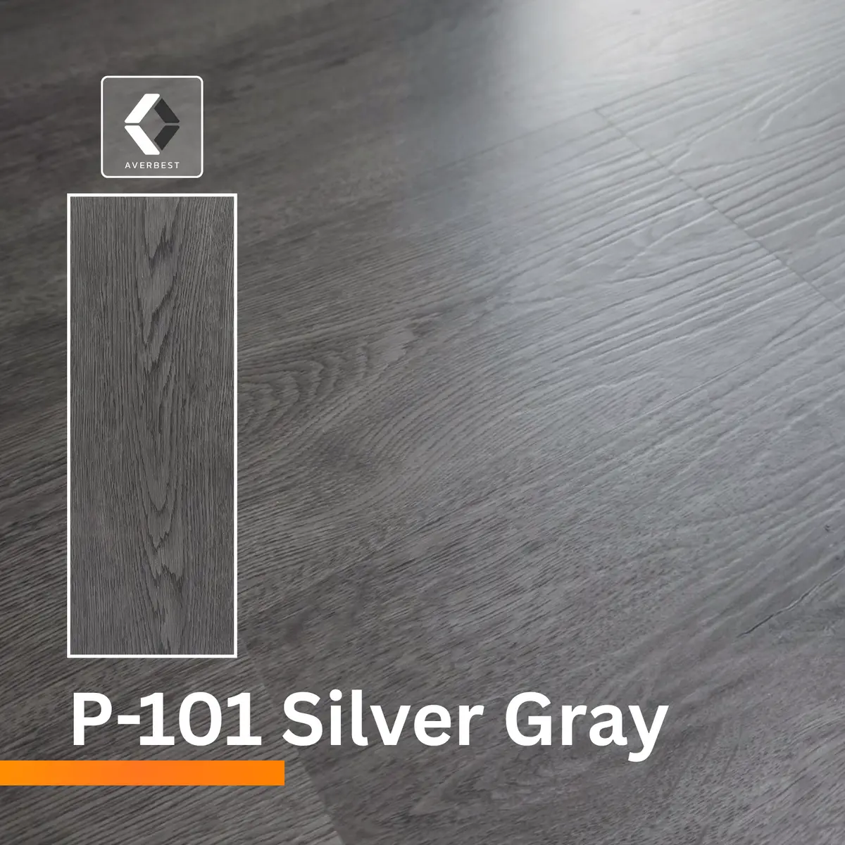 พื้น SPC ลายไม้สี p101-Silver Gray