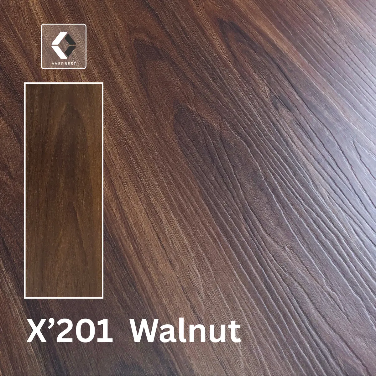 พื้น SPC ลายไม้สี X201-Walnut