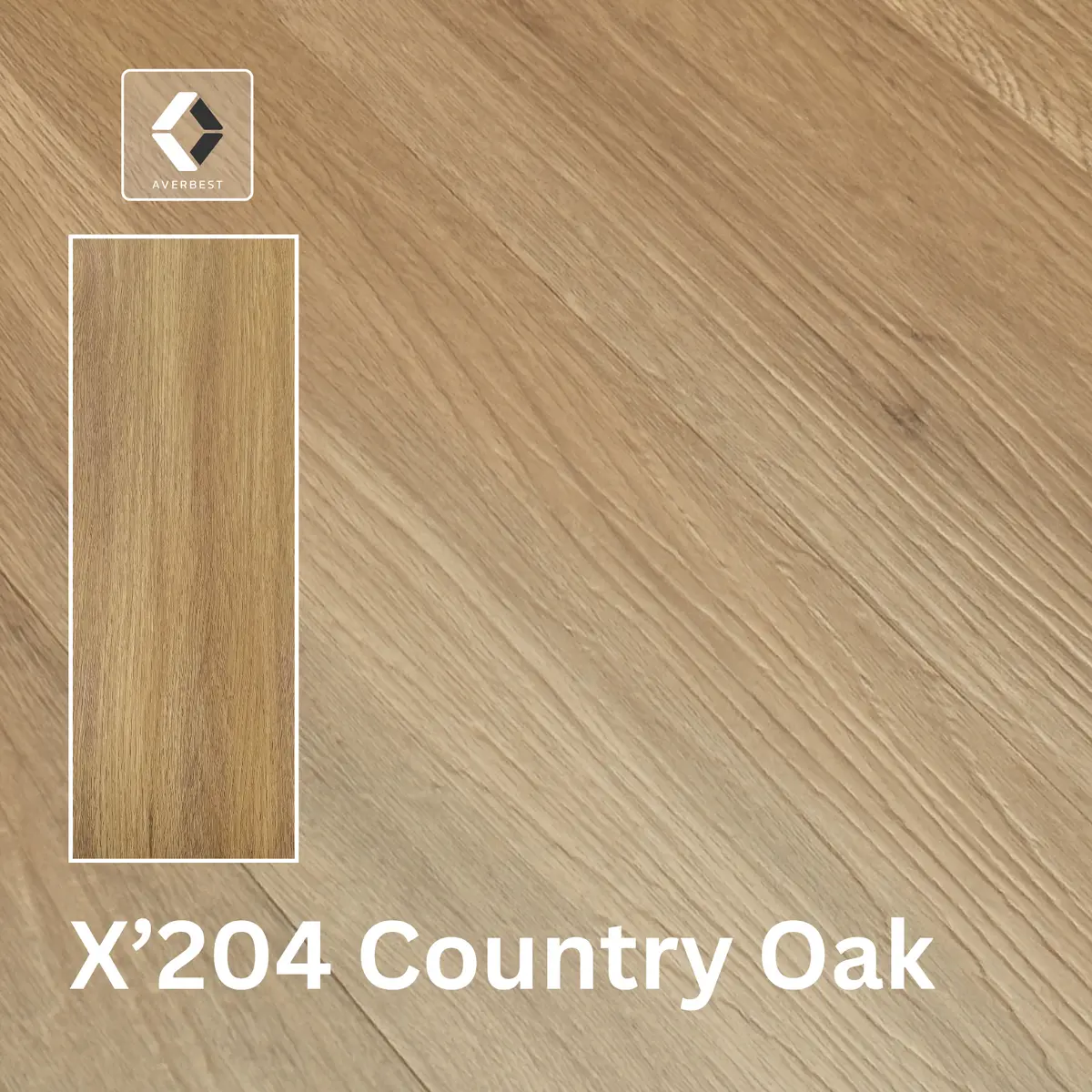 พื้น SPC ลายไม้สี X204-Country Oak