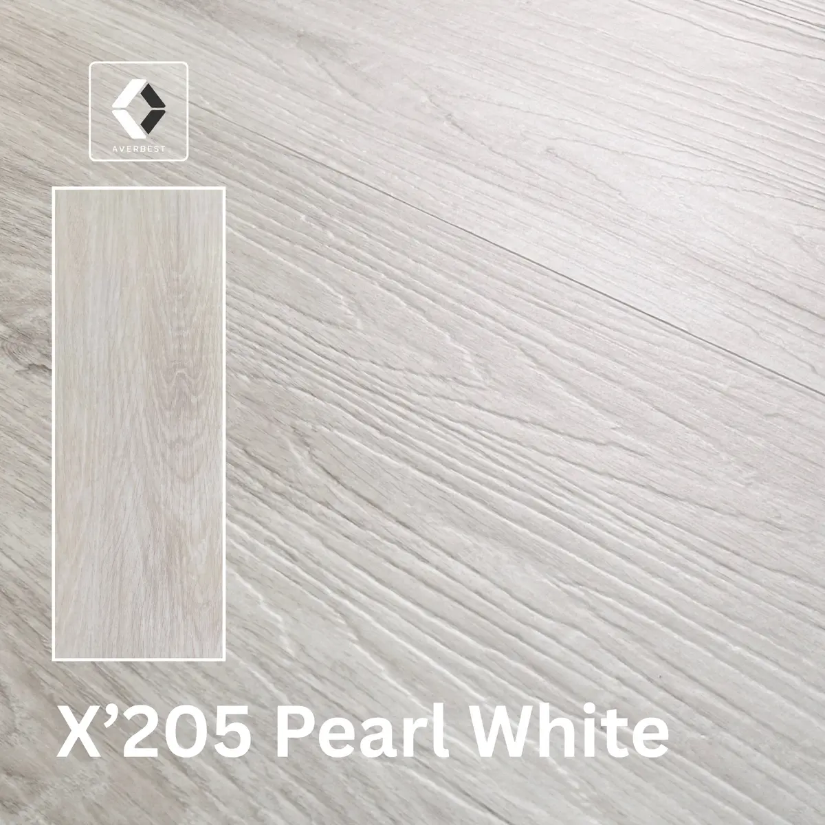 พื้น SPC ลายไม้สี X205-Pearl White